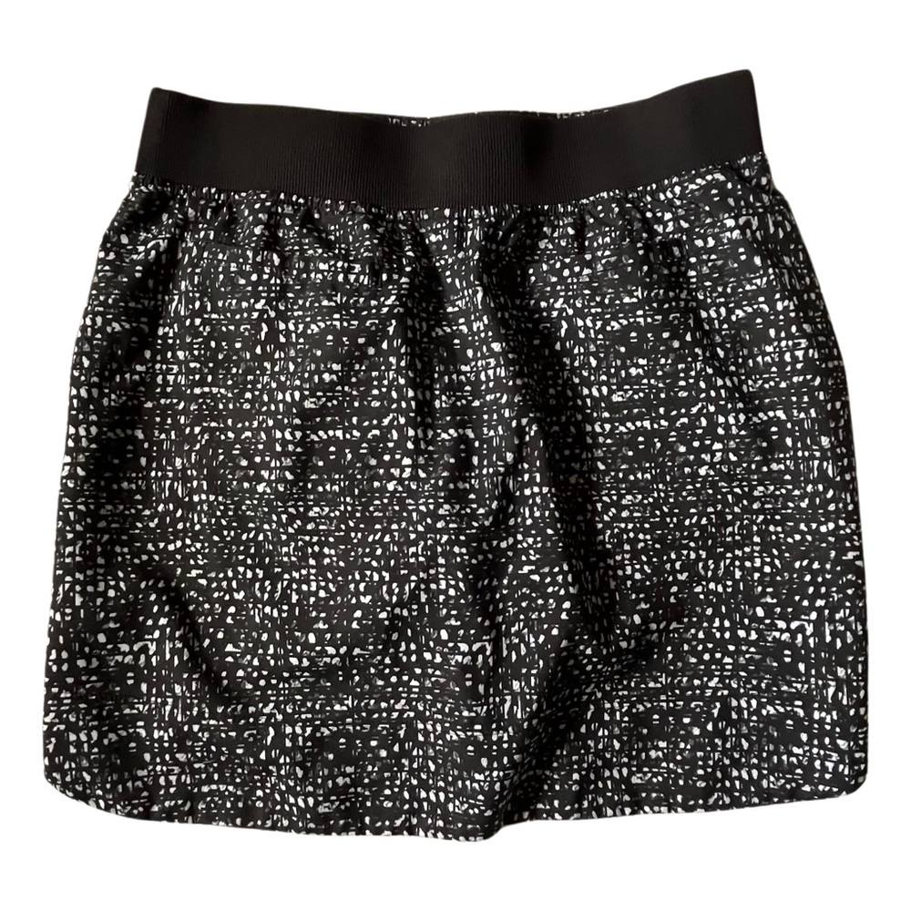 Cypress Club Women's Skort Built-in Shorts Tummy Smoothing, Black White Print S